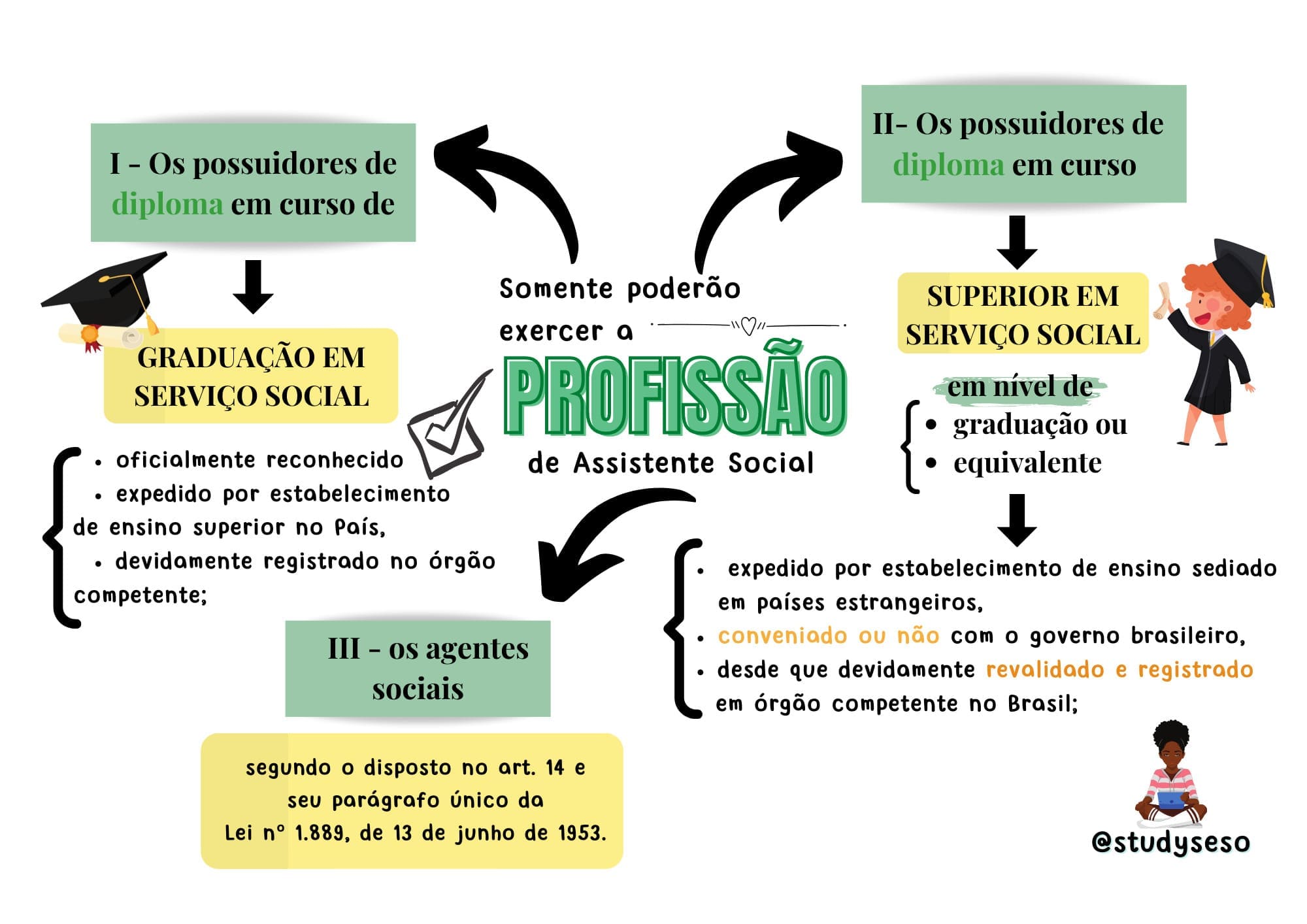 Lei De Regulamentação Esquematizada Serviço Social Esquematizado 8156